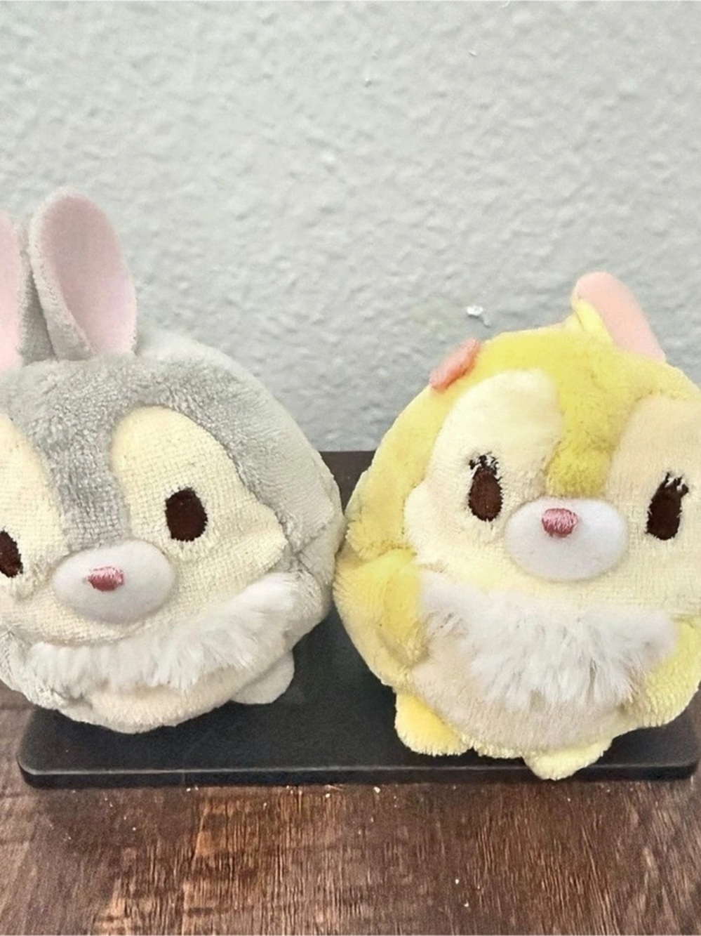 Disney Ufufy Thumper & Miss Bunny Mini Plush Set Bambi 3”